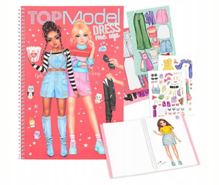 TOP MODEL SKETCHBOOK DRESS ME UP FASHION + NÁLEPKY