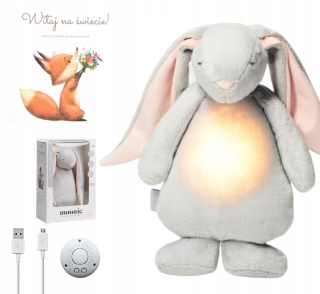 Bunny Moon Szumi Szarie ružový + karta