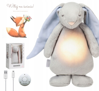 Bunny Moon šedomodrá + karta