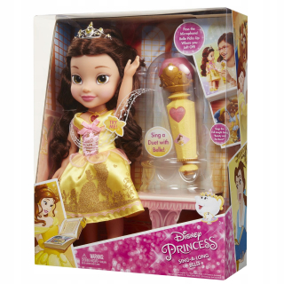 Bábika princezná - Princezná Disney Princezná Bella Sing Mikrofón