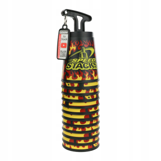 Hrnčeky Speed Stacks s potlačou Black Flame