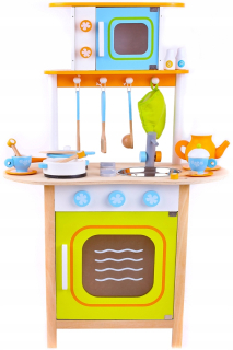 Detská kuchynka - Drevená kuchynská linka pre deti Olive Aga4kids