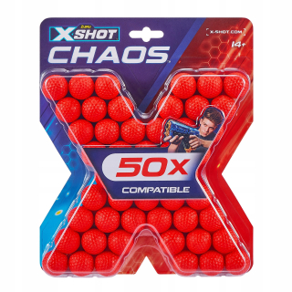 Pištoľ pre deti - Guľky Zuu X-SHOT NERF Rival Chaos 50 ks