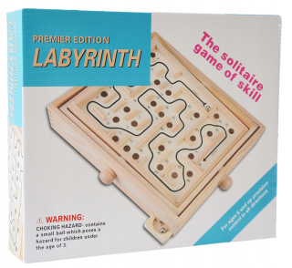 LABYRINT DREVENÁ Šikovnosť HRA MONTESSORI