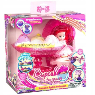 Cupcake bábika - Doll Suprise Voňavé Bun Banana Dezert
