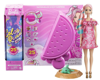 Bábika Barbie - Barbie bábika farba odhaliť dovolenkový penový vodný melón