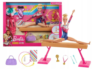 Bábika Barbie - Bábika Barbie gymnastka + príslušenstvo GJM72