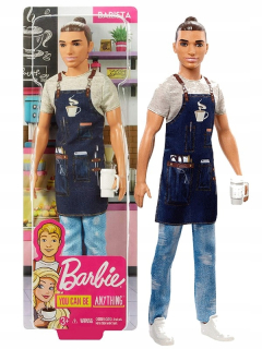 Bábika Barbie - Bábika Barbie Ken Barista FXP03