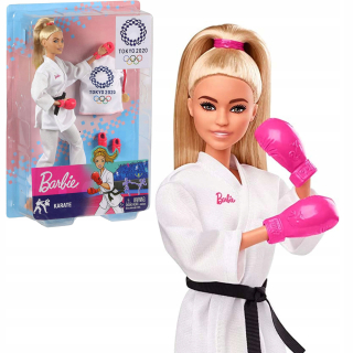 Bábika Barbie - Barbie bábika Olympian Karate Karateka Tokyo Medal