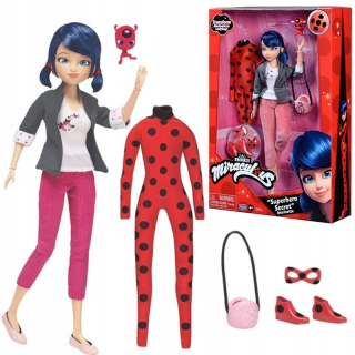 Miraculous - Kúzelná Lienka - Doll Biedronka Marinette a Big Príslušenstvo Set