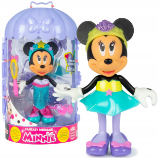 Rozprávková postavička - Doll Mouse Minnie Mermaid + skriňa 2 Disney oblečenie
