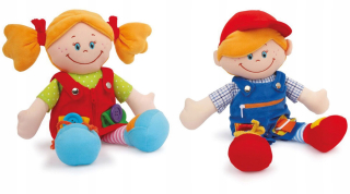 Bábiky handry Hansel a Małgosia Grudochet set