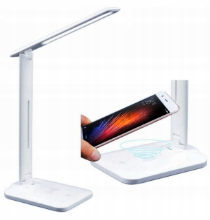 Stolová lampa do detskej izby - Office lampa s QI Loader 3 LED osvetlenie farieb