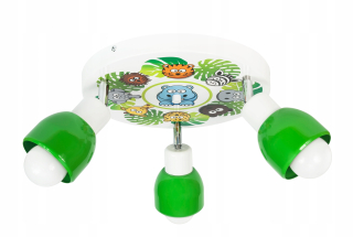 Luster do detskej izby - Plaffe lampa ball sova tlačiť grafiku pre deti