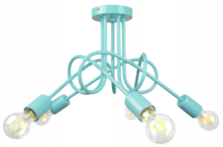 Luster do detskej izby - Loft stropné svietidlo Pastels Turquoise Pod LED