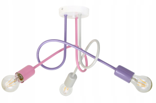 Luster do detskej izby - Stropné svietidlo multikolor Luster Pastel EDISON