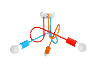 Luster do detskej izby - Stropné svietidlo Plafonier deti 10 Color luster