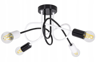 Luster do detskej izby - Stropné svietidlo Závesný luster Edison Loft4 Multi,