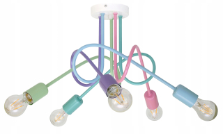 Luster do detskej izby - Stropné svietidlo luster Plastics Plafonier Loft