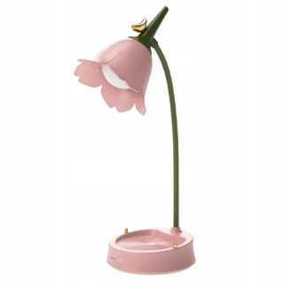 Stolová lampa do detskej izby - Školská desktopová lampa pre dievčatá LED kvetu