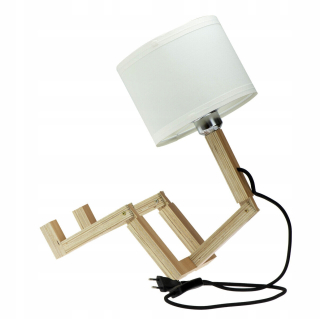 Nočná lampa do detskej izby - Dekoratívne svietidlo Night Drevená Human Big * F