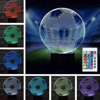 Nočná lampa do detskej izby - 3D Nočné LED na stôl ples USB Pilot AAA