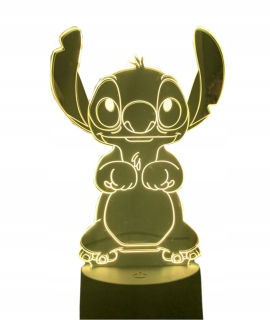 Nočná lampa do detskej izby - Nočná lampa 3D stehu 7 farieb Disney Lilo