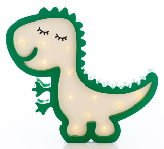 Nočná lampa do detskej izby - Drevené drevené dinosaurus žiarovka Happyphippo