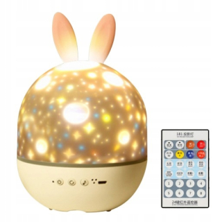 LED projektor nočnej oblohy - Nočná lampa Králik LED Kids Color