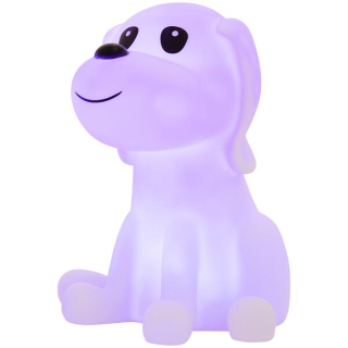 Nočná lampa do detskej izby - Nočná lampa figúrka Pes zmenou farby LED