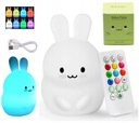 Nočná lampa do detskej izby - Nočná lampa Bunny pre deti Farebné silikónové 3G