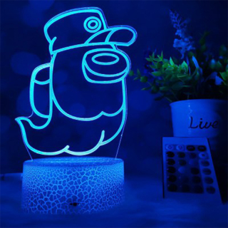 Nočná lampa do detskej izby - Nočná lampa LED 16 farieb medzi nami P 12 0 Žiadny
