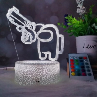 Nočná lampa do detskej izby - Nočná lampa 16 farieb medzi nami P FSS1- Žiadny