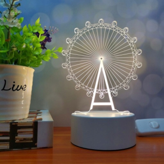 Nočná lampa do detskej izby - LED NIGHT LIGHT DARČEK 3 FARBY Ruské koleso