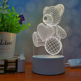 Nočná lampa do detskej izby - Nočná lampa 3 farby darček