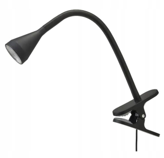 Nočná lampa do detskej izby - LED nočná lampa s čiernou svorkou IKEA Navlinge