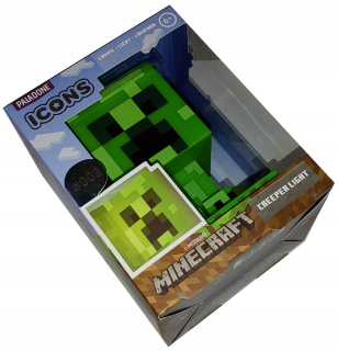 Nočná lampa do detskej izby - Nočná lampa Minecraft Creeper Ikony / Original