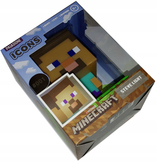 Nočná lampa do detskej izby - Nočná lampa Minecraft STEVE ICONS / ORIGINAL