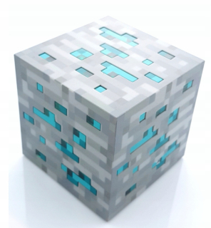 Nočná lampa do detskej izby - Nočná lampa v tvare bloku rusovláska Minecraft