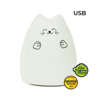 Nočná lampa do detskej izby - Silikónová výmenu lampy. Farby pre dieťa mačiatko