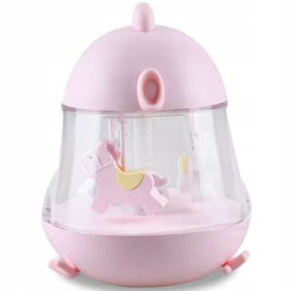 Nočná lampa do detskej izby - Lampa s ružovým kuracie králika