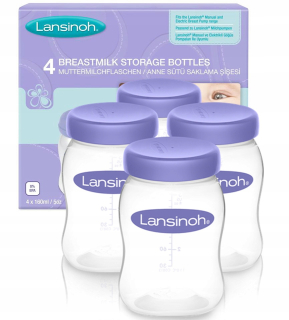 Lansinoh nádoba na mlieko 160 ml 4 ks.
