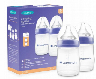 LANSINOH Sada 2 x Fľaša 160ml + cumlíky