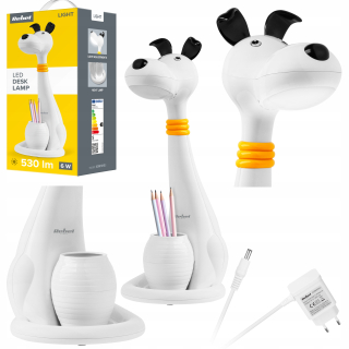 Stolová lampa Rebel biela 5W