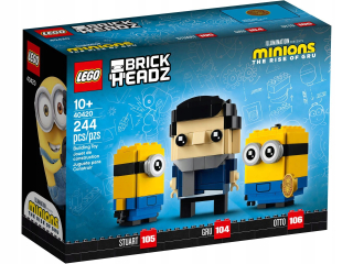 Lego Brickhead Minionki Gru Stuart Otto 40420