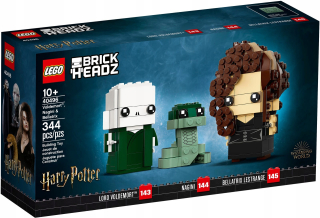 Stavebnica LEGO BrickHeadz - Lego Brickhead 40496 Voldemort Nagini a Bellatrix