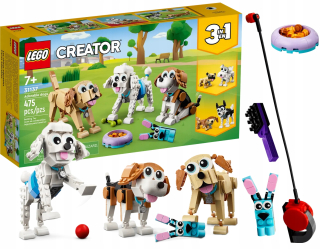 LEGO Tvorca roztomilých psov 3in1 Dogs Dogs Blocks Set pre deti 3 v 1 7+