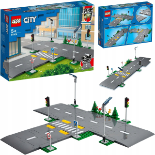 LEGO 60304 Dlaždice ulice Cestné tabuľky Značky Križovatky ulíc