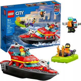 LEGO City 60373 HASIČSKÝ ČLN + MOTOROVÝ ČLUN