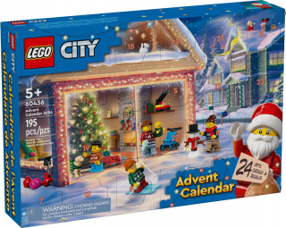 Adventný kalendár LEGO City 60436 na rok 2024